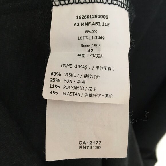 Knitted sheath dress in dark-grey melange, IT42 - Picture 7 of 9